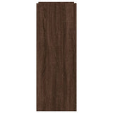 Shoe Cabinet Brown Oak 74.5x37.5x100 cm Engineered Wood 848436