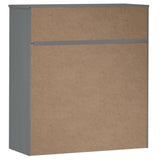 Top for Highboard MOLDE Grey 90x35x100 cm Solid Wood Pine 350551