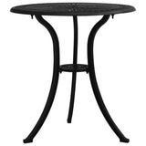 Bistro Set Black Cast aluminium Three-piece set Durable 315592