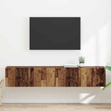 TV Wall Cabinet Wall-mounted 2 pcs Old Wood 78.5 x 31 x 29.5 cm 892226
