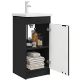 Bathroom Vanity with Sink Black 42 x 40 x 84.5 cm 890085