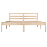 Bed Frame without Mattress Solid Wood Pine 140x190cm 810410