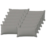 Cushion with Pillow HOUTEN 12 pcs Cloud Grey Faux Linen 933822