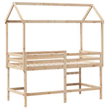 Loft Bed with Ladder and Roof without Mattress 80x200 cm 3282152