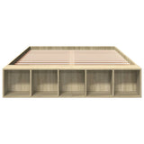 Bed Frame without Mattress Sonoma Oak 140x200 cm 3280568