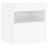 6 Piece TV Wall Units with LED White Engineered Wood 3216732