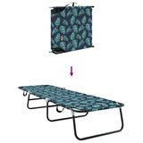 Folding Sun Lounger Multicolour 188 x 57 x 86.5 cm Polyester 42003145