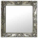 320314 Wall Mirror Baroque Style 50x50 cm Silver