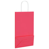 Paper Bags 250 pcs with Handles Pink 21x11x36 cm 4101673