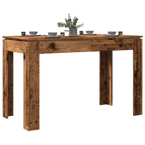 ZNTS Dining Table Old Wood 120x60x76 cm Engineered Wood 855902