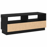 TV Cabinet Black Oak 100 x 35 x 40 cm Engineered Wood 862565