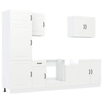 ZNTS 7 Piece Kitchen Cabinet Set Kalmar White Engineered Wood 3314761