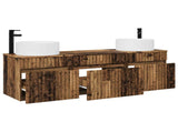 Bathroom Cabinet Set 3 pcs Old Wood 49 x 44.5 x 65.5 cm 3405785