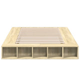 Bed Frame without Mattress Sonoma Oak 120x200 cm 3280484