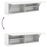 Bathroom Wall Cabinet White 100x25x30 cm Engineered Wood 860094