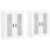 Wall Mounted Cabinets 2 pcs White Engineered Wood 3197913