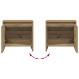 Bedside Cabinet Artisian Oak 45 x 34 x 44.5 cm Engineered Wood 8000982