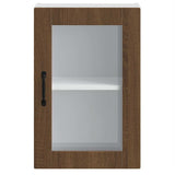 Kitchen Wall Cabinet with Glass Door Porto Brown Oak 854014