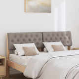 Upholstered Headboard Taupe 160 cm Solid Pine Wood 879167