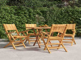 Folding Chairs 4 pcs 55x61x90 cm Solid Wood Teak 3155061
