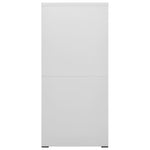 ZNTS Filing Cabinet Light Grey 46x62x133 cm Steel 336279