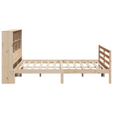 Bookcase Bed without Mattress 180x200 cm Super King Solid Wood Pine 3321905