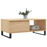 Coffee Table Sonoma Oak 90x50x36.5 cm Engineered Wood 830575