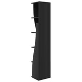 Corner Cabinet 27.5x27x140cm Engineered Wood Black 889866