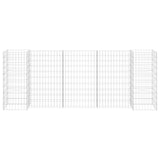 H-Shaped Gabion Planter Steel Wire 260x40x100 cm 145661