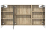 Bathroom Mirror Cabinet with Door Sonoma Oak 100 x 14.5 x 70 cm 889121