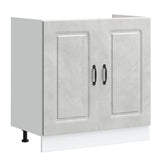 Kitchen Cabinet Kalmar Concrete Grey 80 x 46 x 81.5 cm 3315005