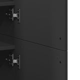 Shoe Cabinet Black Engineered Wood 178 cm Tall Shoe Cabinet 3276673