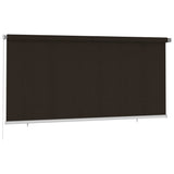 Outdoor Roller Blind 300x140 cm Brown HDPE 312975