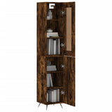 Highboard Smoked Oak 34.5x34x180 cm Engineered Wood 3200110