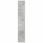 Room Divider/Book Cabinet Concrete Grey 100x24x140 cm Engineered Wood 800445