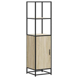 Highboard Sonoma Oak 35.5x35x139 cm Engineered Wood and Metal 849045