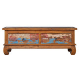 TV Cabinet 110x35x40 cm Reclaimed Teak Wood 289059