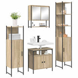 Bathroom Furniture Set 4 pcs Sonoma Oak Engineered Wood 3399398
