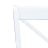 Dining Chairs 6 pcs White and Light Wood Solid Rubber Wood 277544