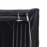 Firewood Rack with Rain Cover 200x40x200 cm Galvanised Steel 4104956