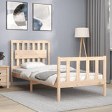 Bed Frame without Mattress Single Solid Wood Pine 3192391