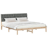 Bed Frame with Upholstered Headboard Brown 180 x 200 cm 3394384