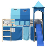 Curtains for Loft Bed with Tunnel and Tower Blue 835920
