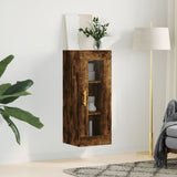 Wall Mounted Cabinet Smoked Oak 34.5x34x90 cm 828905