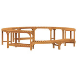 Hot Tub Surround Brown 275 x 55.5 cm Solid Acacia Wood 3334767