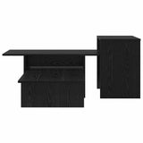 Console Table Black Oak 91.5 x 35 x 38.5 cm Engineered Wood 891161