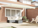 Awning Frame Cream 250 x 200 cm Polyester with PU coating 3329355