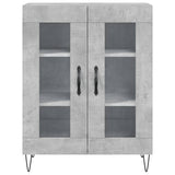 Highboard Concrete Grey 69.5x34x180 cm Engineered Wood 3198069