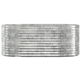 Garden Raised Bed Galvanised Steel 175x100x68 cm Silver 319062