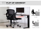 Draughtsman Chair, with Adjustable Lumbar - Black T3398P424993